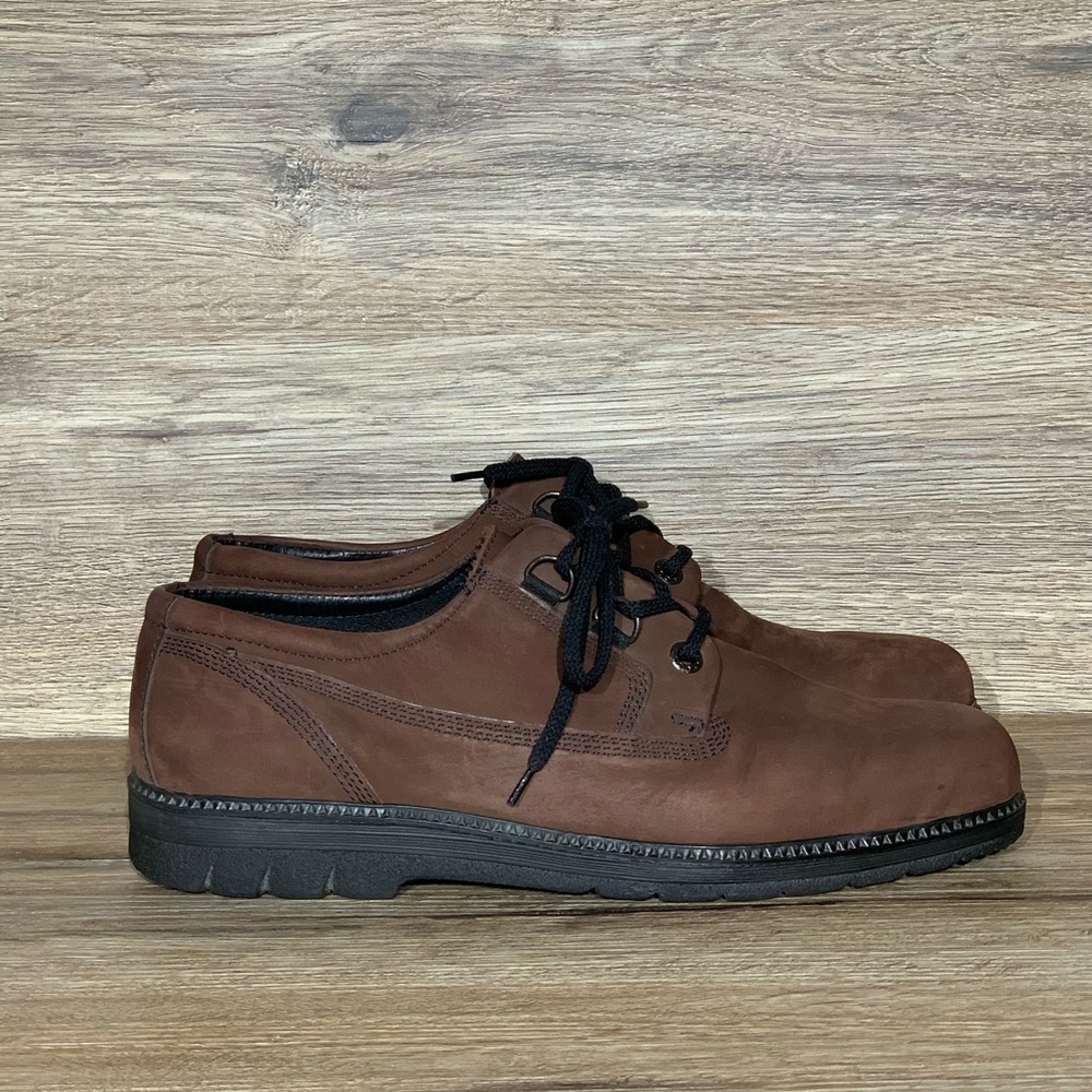 Ecco Men’s Brown Suede Leather Oxford